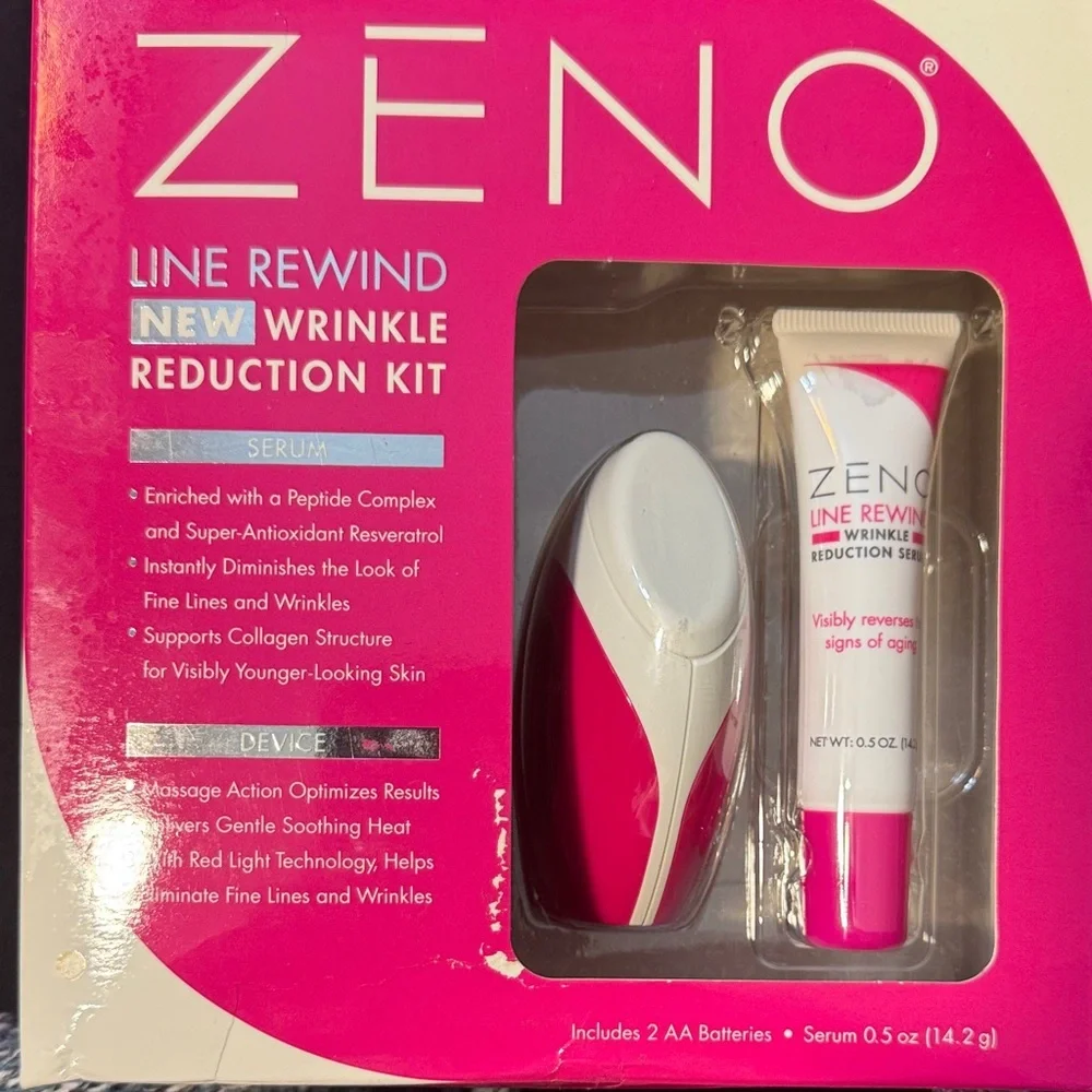New Zeno Line Rewind Wrinkle Reduction Serum Kit Unopened Box